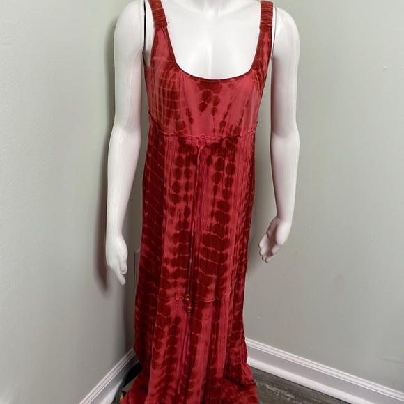 BILA Boho Tie Dye Gauze Maxi Dress Small - Picture 1 of 5